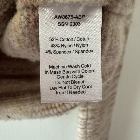 ATM Anthony Thomas Melillo Cotton Blend V-Neck Fuzzy Sweater Mocha Brown Small - Picture 5 of 8